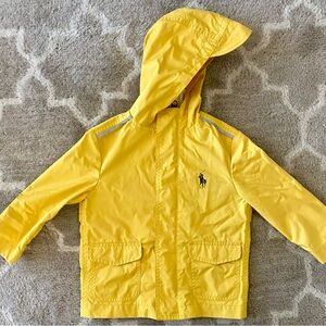 POLO Ralph Lauren toddler yellow Rain Jacket. Size 2T. Excellent condition